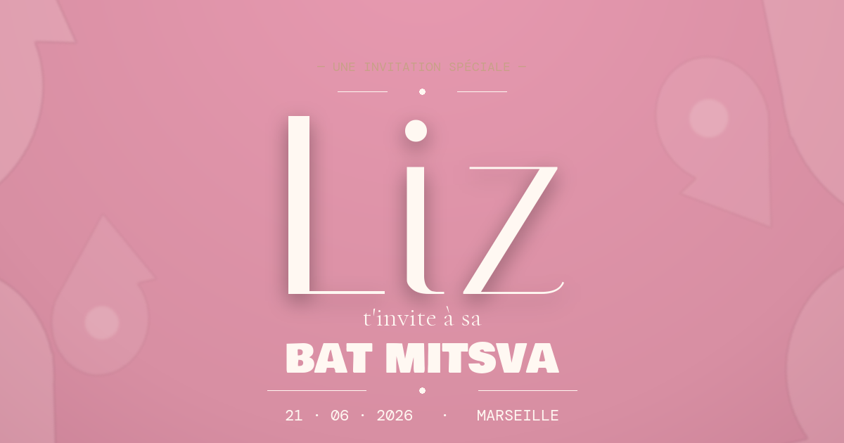 Bat Mitsva — Liz Hayouma
